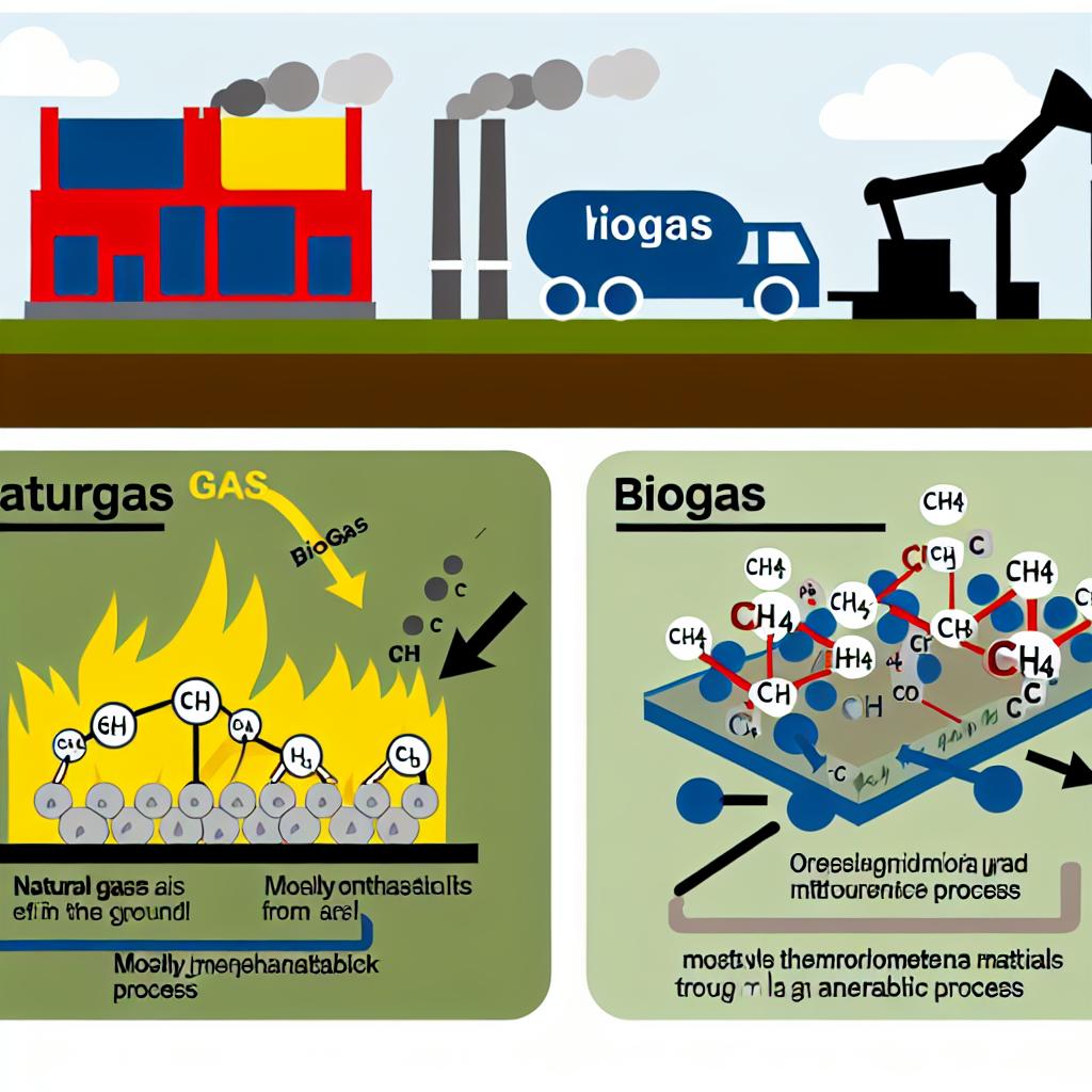 Skillnaden mellan naturgas och biogas